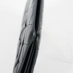 Chanel Cambon Long Wallet 19cm Black Quilted Lambskin Bifold Used 08E011760008