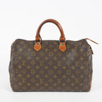 Louis Vuitton Speedy 35 M41524 Monogram Canvas Hand Bag Brown Used 07E103850017