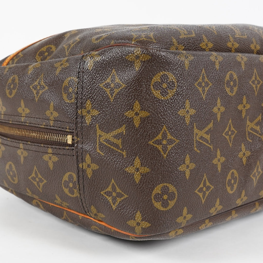 Louis Vuitton Deauville M47270 Monogram Canvas Brown Handbag Used 07E222640027