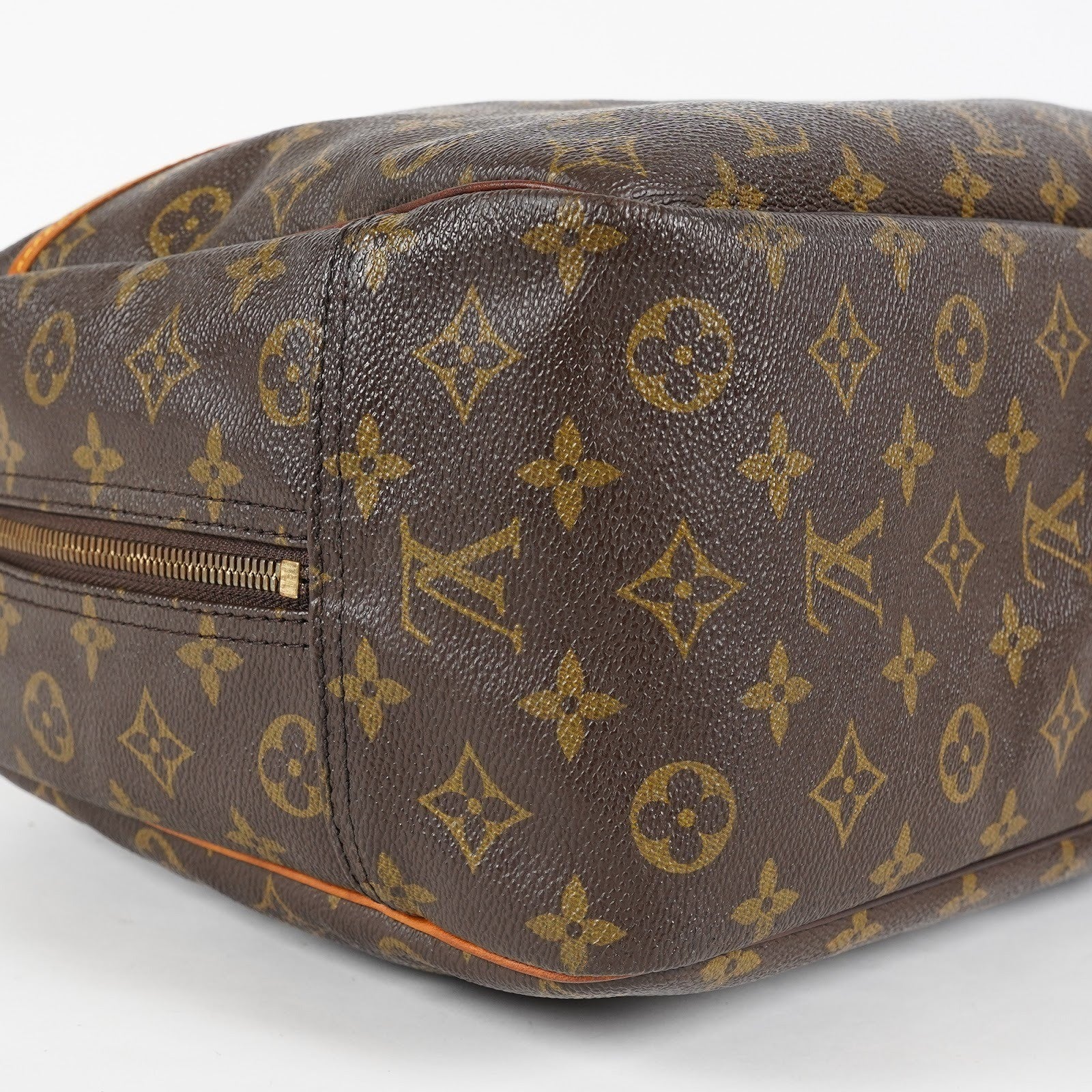 Louis Vuitton Deauville M47270 Monogram Canvas Brown Handbag Used 07E222640027