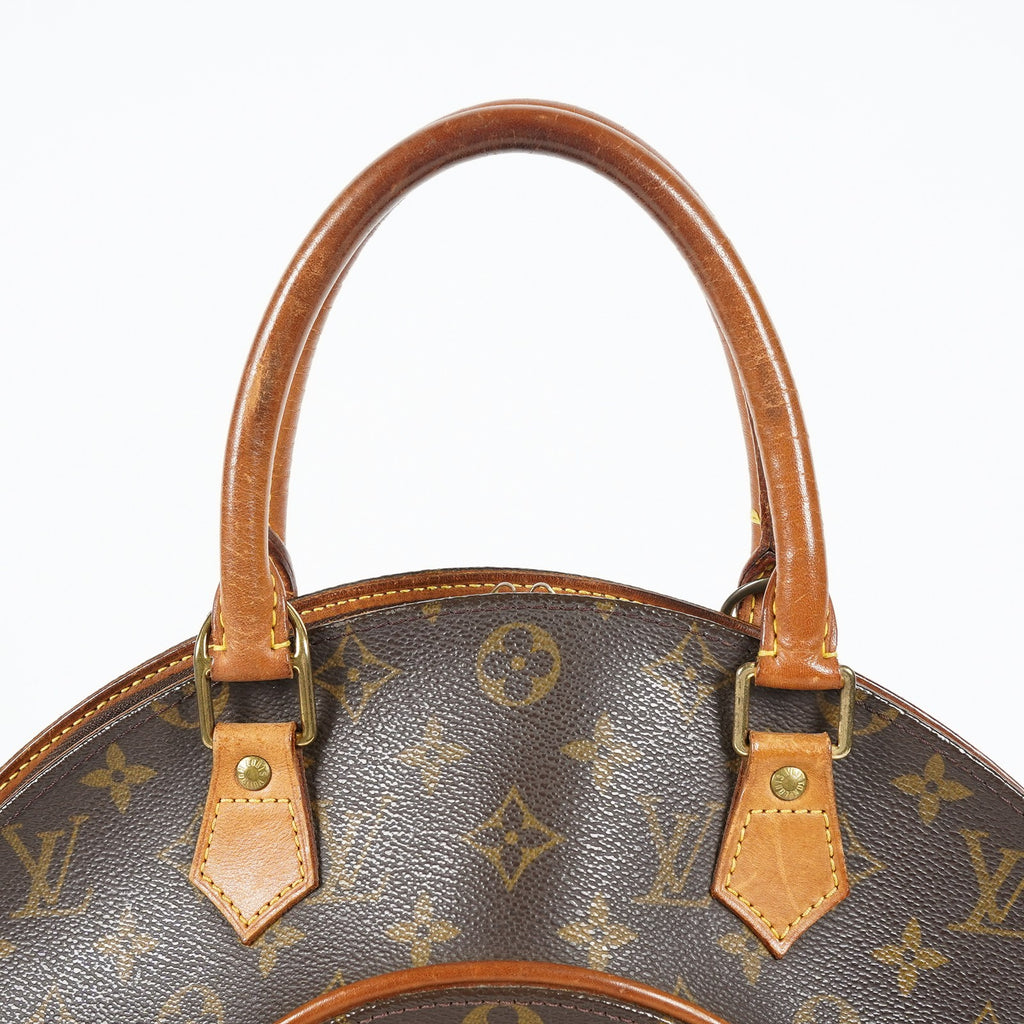 Louis Vuitton Ellipse MM M51126 Monogram Canvas Brown Used Handbag 09M383738908