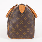 Louis Vuitton Speedy 25 M41528 Monogram Canvas Boston Handbag Brown 07A096978405