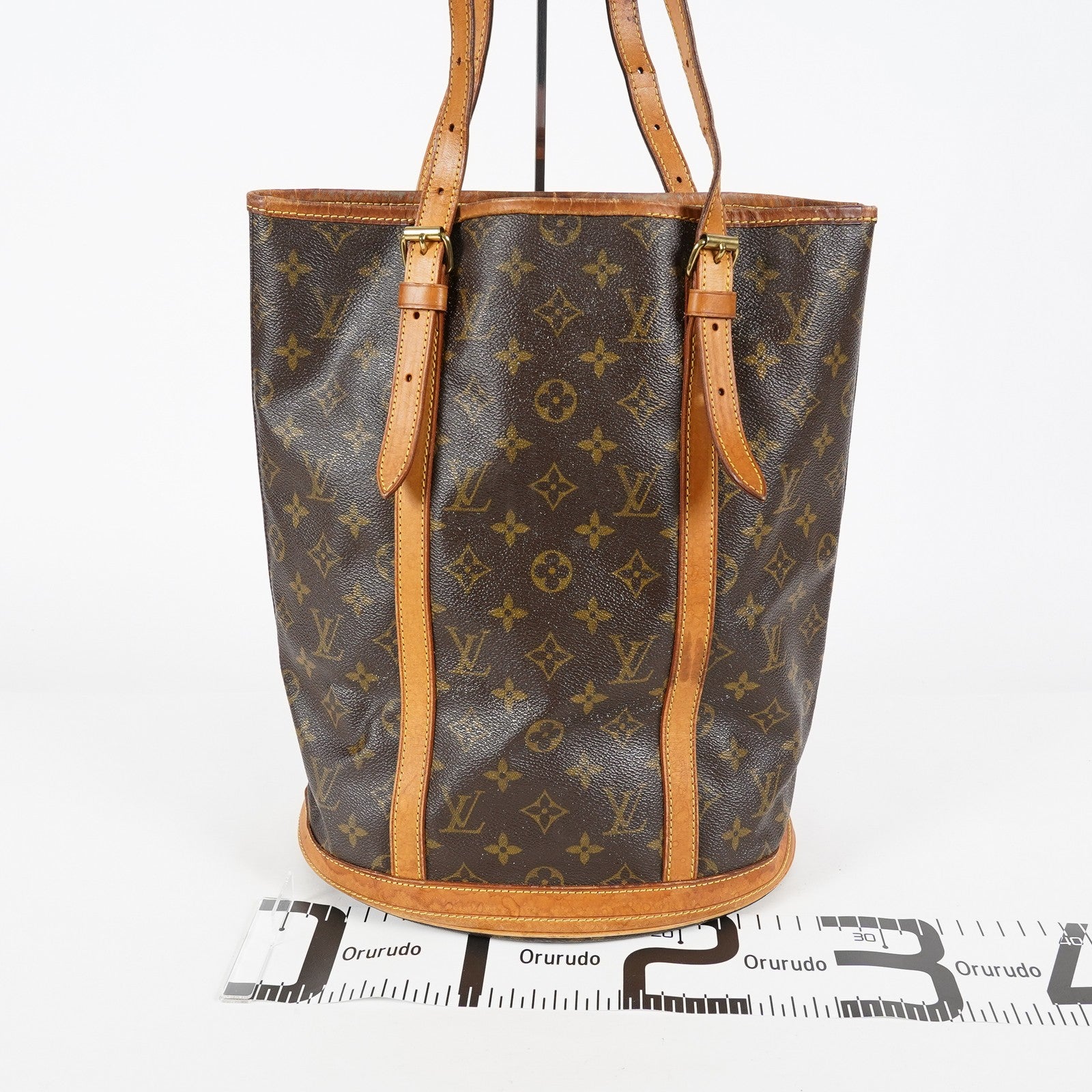 Louis Vuitton Monogram Bucket GM Shoulder Tote Bag Brown M42236 07E191760017