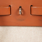 Hermes Herbag Ado PM Used Beige Canvas Brown Leather 2WAY Backpack 07A325834431