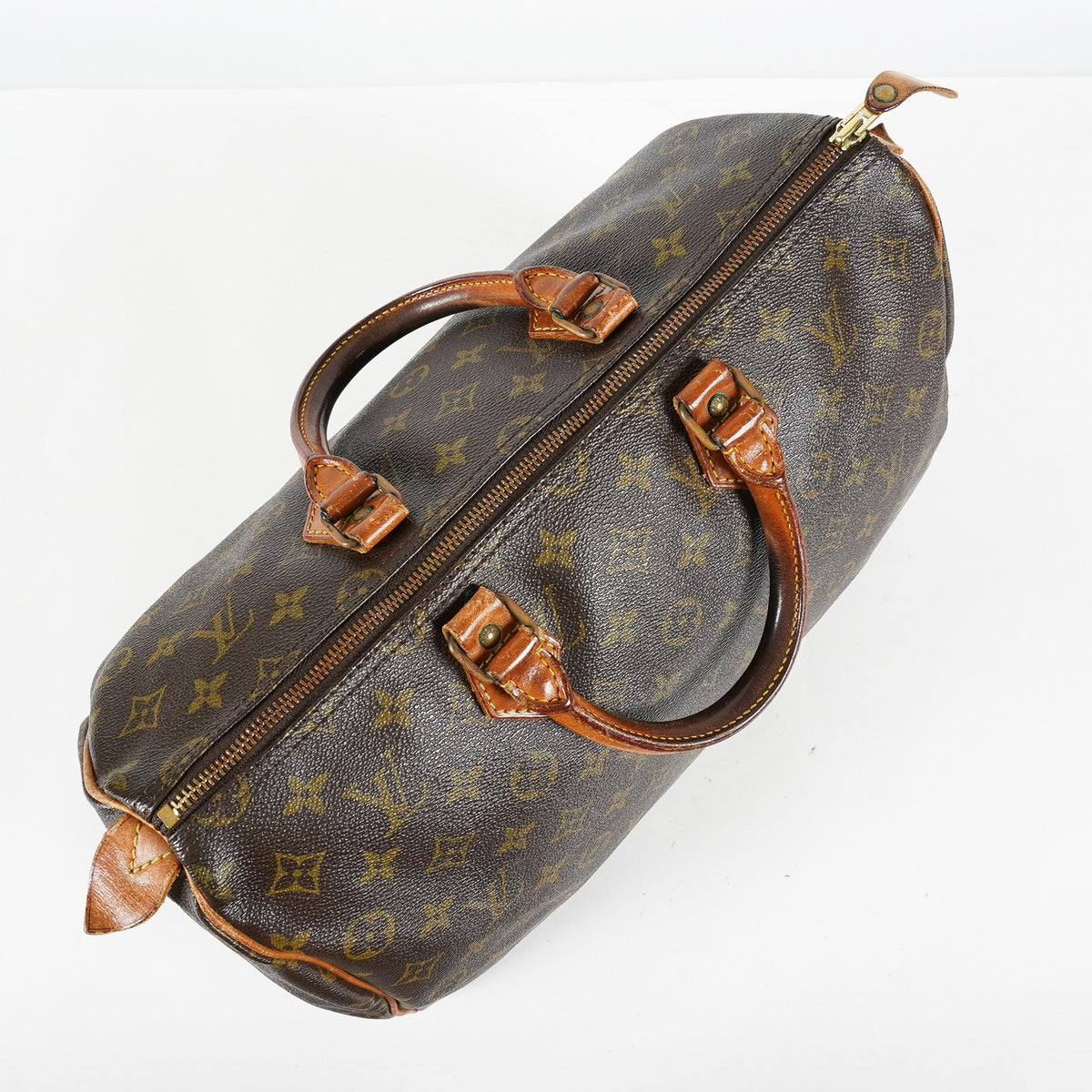 Louis Vuitton Speedy 35 M41524 Monogram Canvas Brown Used Handbag 01E054950021