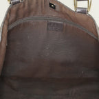 Gucci Abbey Tote Bag Beige GG Canvas Leather Shoulder Bag Vintage 09M032266016