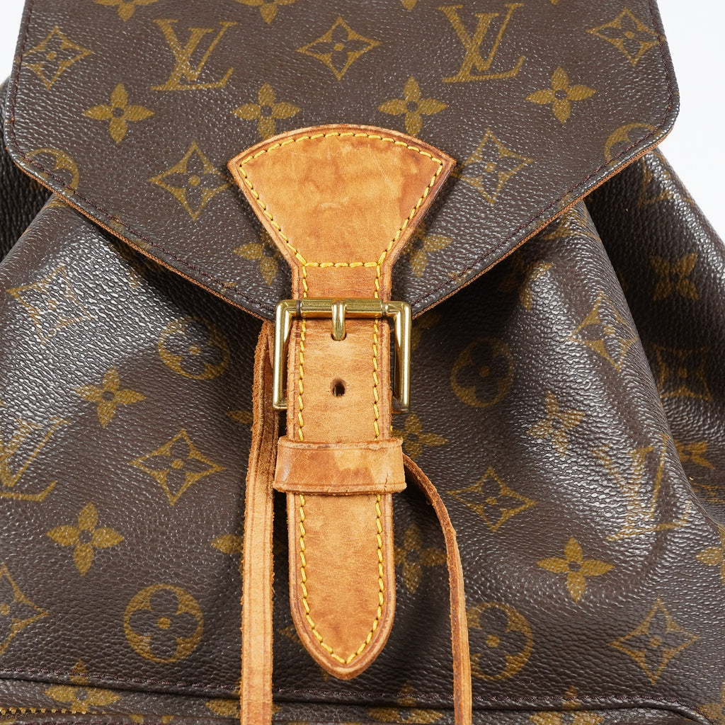 Louis Vuitton Montsouris GM M51135 Monogram Canvas Brown Backpack 09M434192108