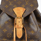 Louis Vuitton Montsouris GM M51135 Monogram Canvas Brown Backpack 09M434192108