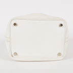 Hermes Picotin Lock PM Red ClemenceLeather Silver Hardware 05E1317270029