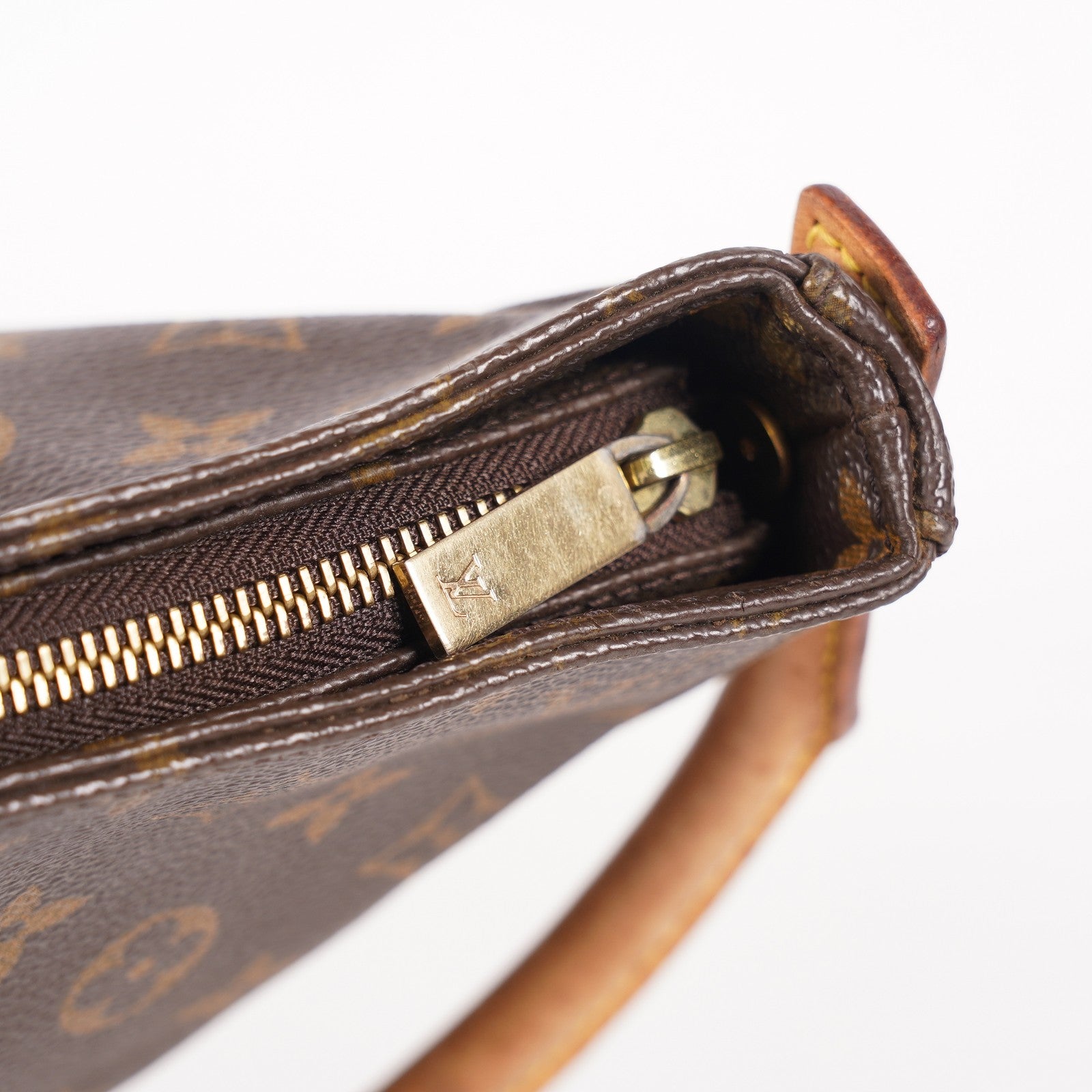 Louis Vuitton Monogram Looping GM Shoulder Bag Brown M51145 Vintage 07E143410005