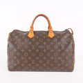 Louis Vuitton Speedy 40 M41522 Monogram Canvas Boston Handbag Brown 07A115148005