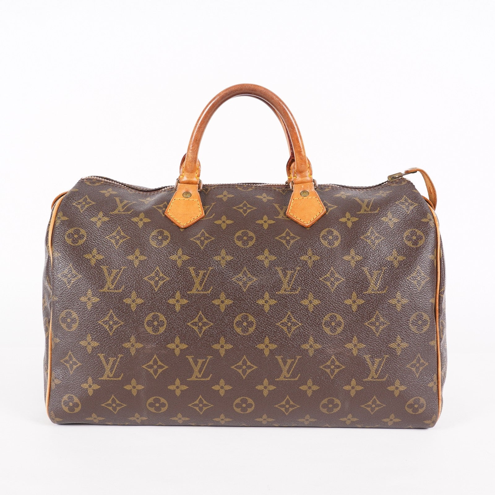Louis Vuitton Speedy 40 M41522 Monogram Canvas Boston Handbag Brown 07A115148005