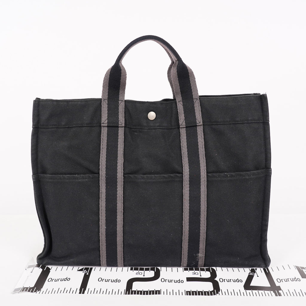Hermes Fourre-Tout MM Huroto Tote Bag Black 06E31715025