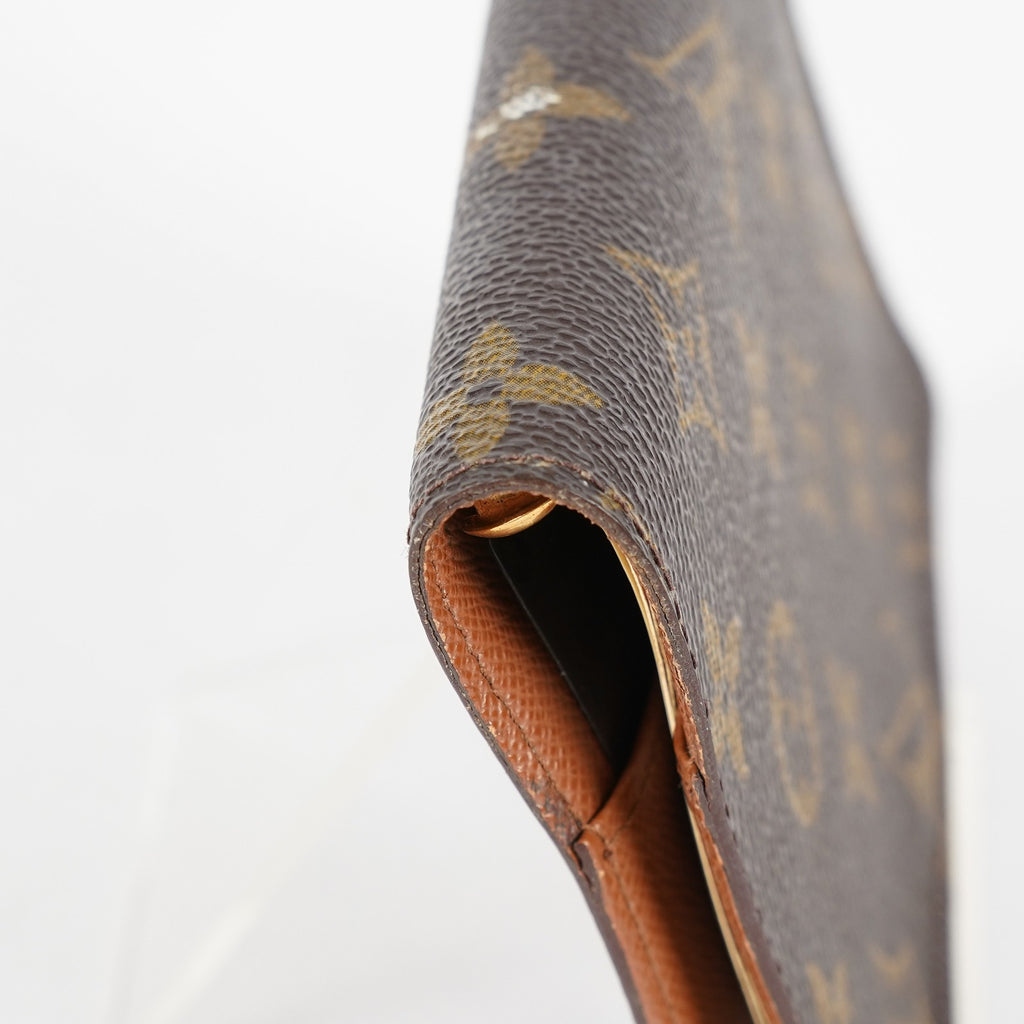 Louis Vuitton Monogram Agenda PM Notebook Cover R20005 Brown Used 08E21825007