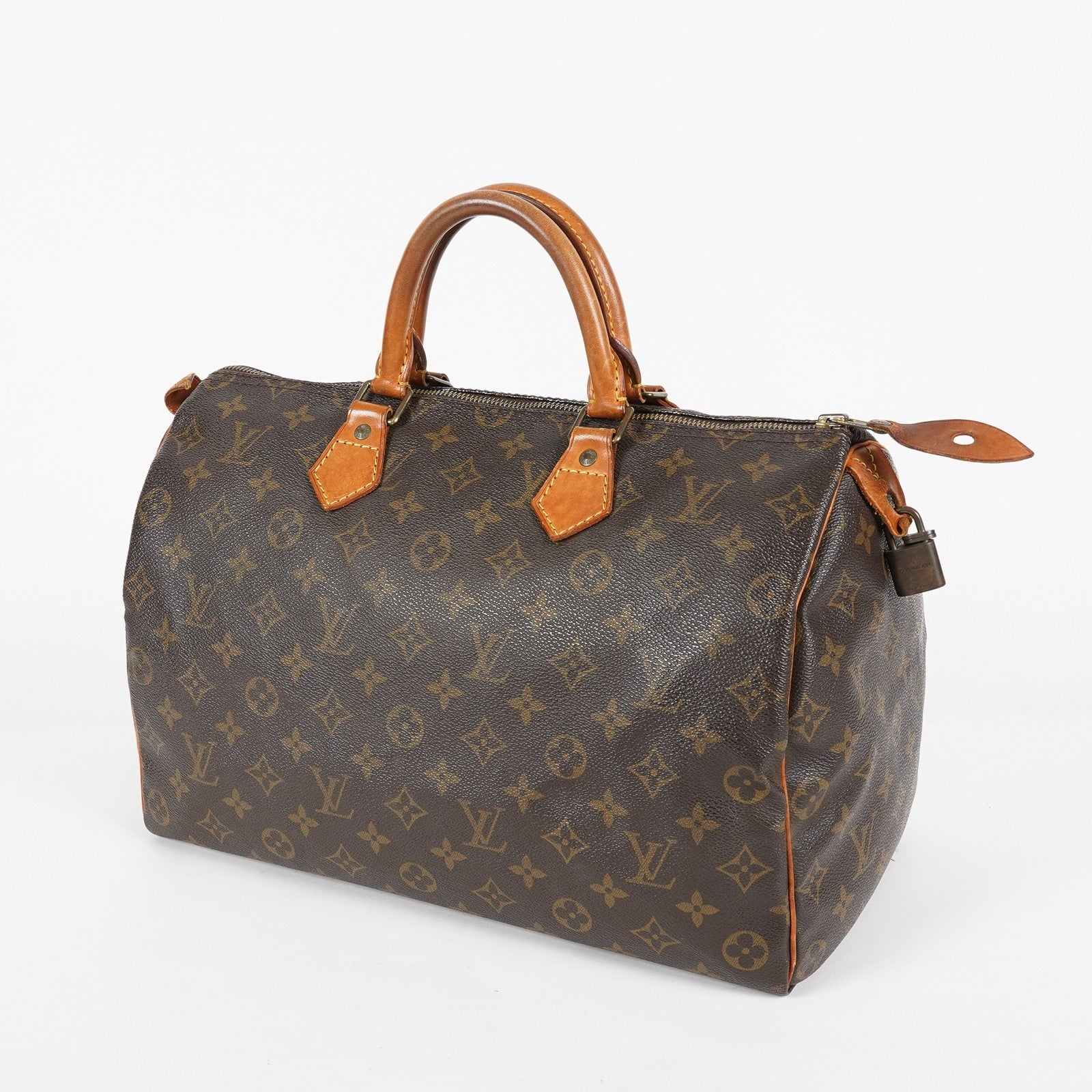 Louis Vuitton Speedy 35 M41524 Monogram Canvas Brown Used Hand Bag 07A235148031