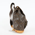 Louis Vuitton Montsouris GM M51135 Monogram Canvas Brown Backpack 09M434192108