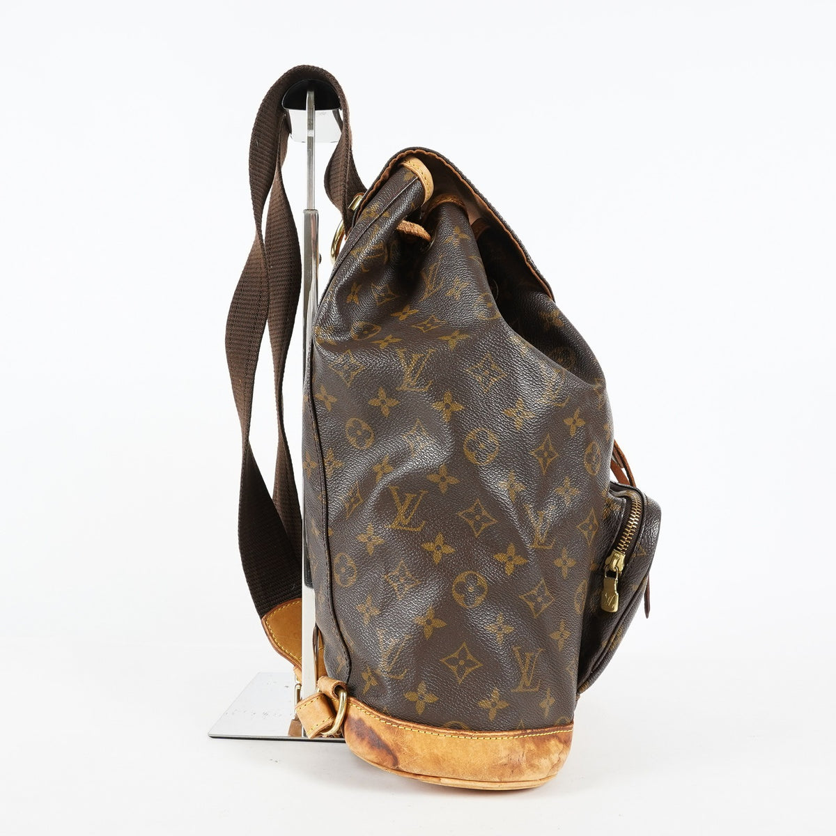 Louis Vuitton Montsouris GM M51135 Monogram Canvas Brown Backpack 09M434192108