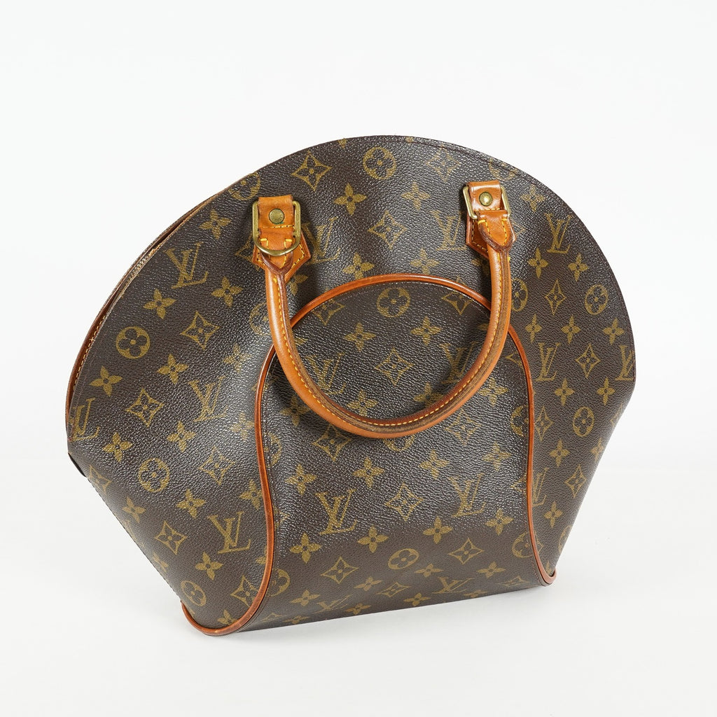 Louis Vuitton Ellipse MM M51126 Monogram Canvas Brown Used Handbag 09A053775209