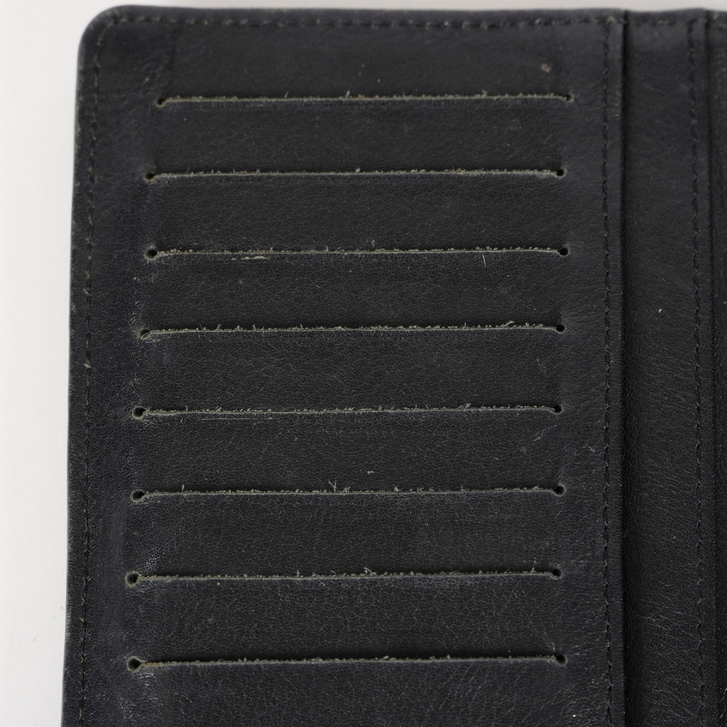 Vintage CHANEL Leather Black Bifold Wallet Classic Purse 05E412310016