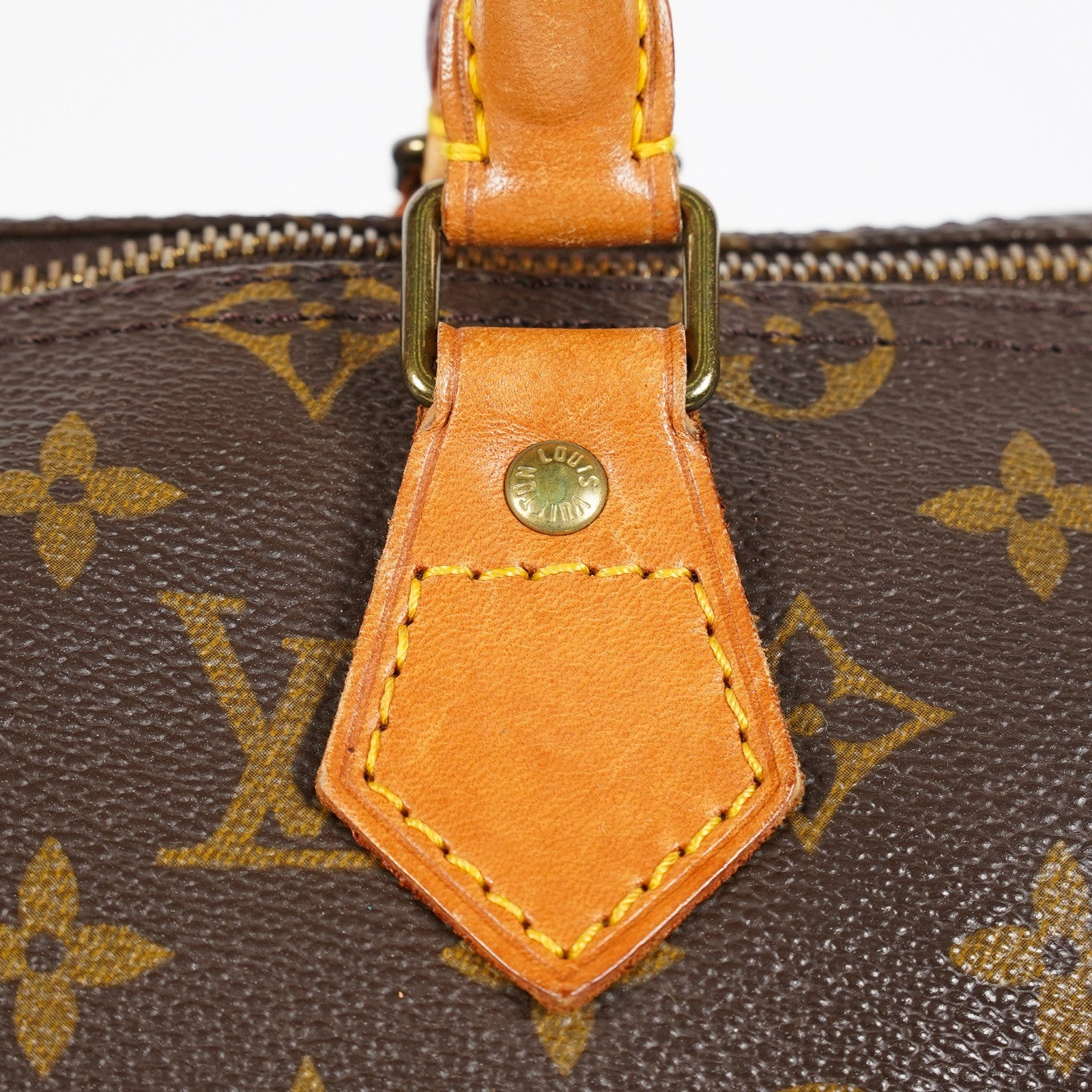 Louis Vuitton Speedy 35 M41107 Monogram Brown Hand Bag Used Vintage 07E076710016