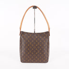 Louis Vuitton Monogram Looping GM Shoulder Bag Brown M51145 Vintage 07E143410005