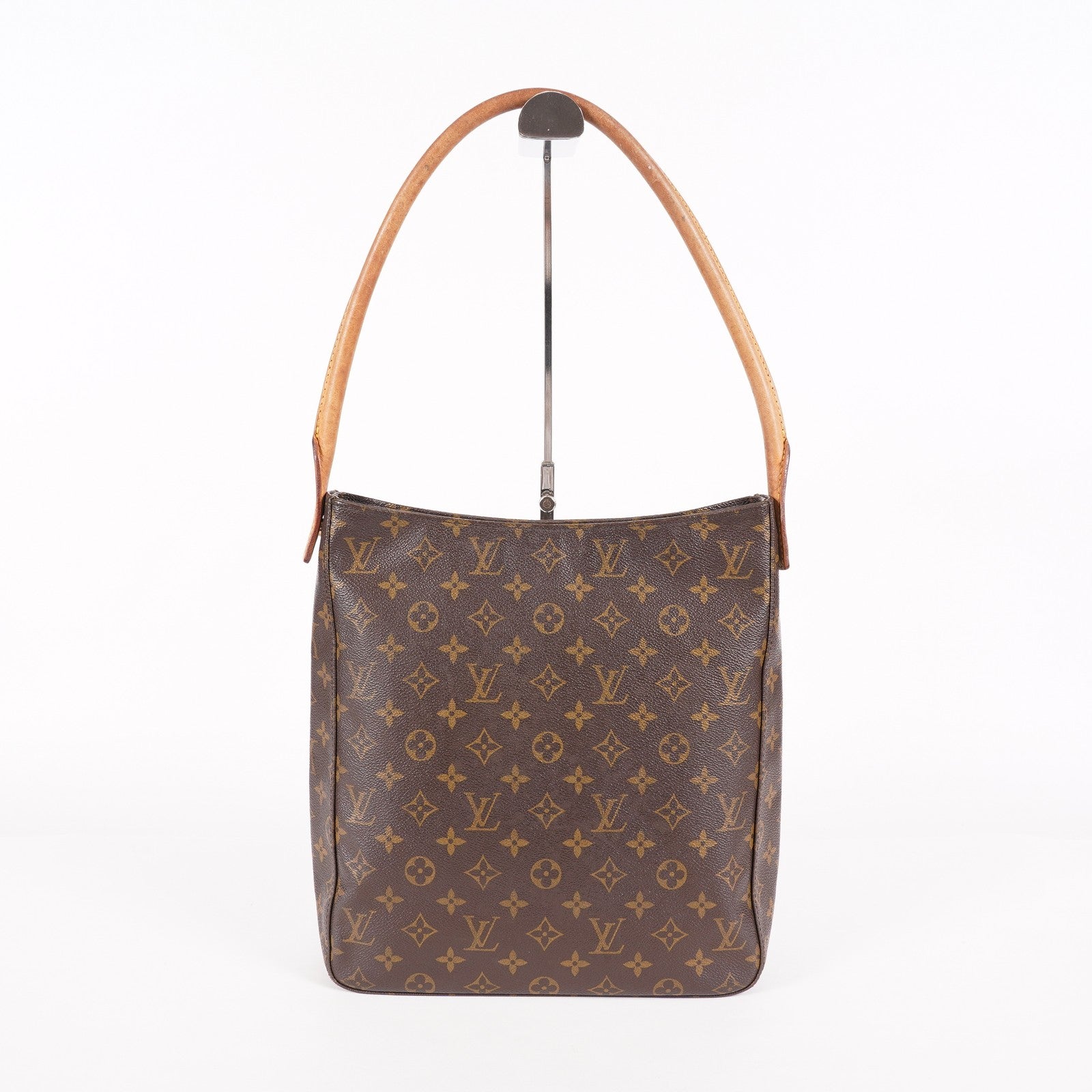 Louis Vuitton Monogram Looping GM Shoulder Bag Brown M51145 Vintage 07E143410005