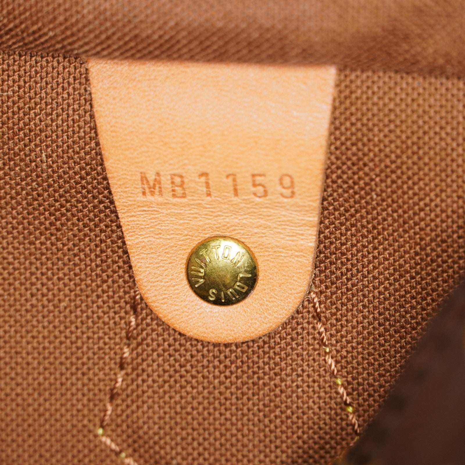 Louis Vuitton Monogram Speedy Handbag Brown Canvas Used M41528 08E2711110007