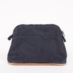 Authentic HERMES Bolide Pouch PM Canvas Black 06E01605027