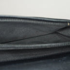 Chanel Caviar Skin Long Bifold Wallet Black Leather Used with Box 05E412310016