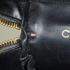 CHANEL Caviar Skin CC Vanity Bag Black Gold Hardware Vintage Case 08E047150002