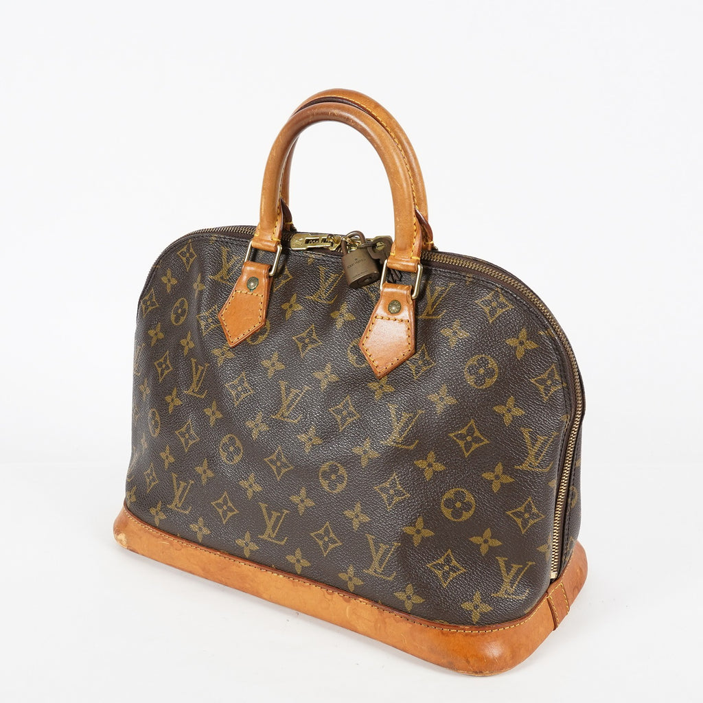 Louis Vuitton Alma PM Monogram Canvas Brown Handbag M51130 Vintage 08A113088803