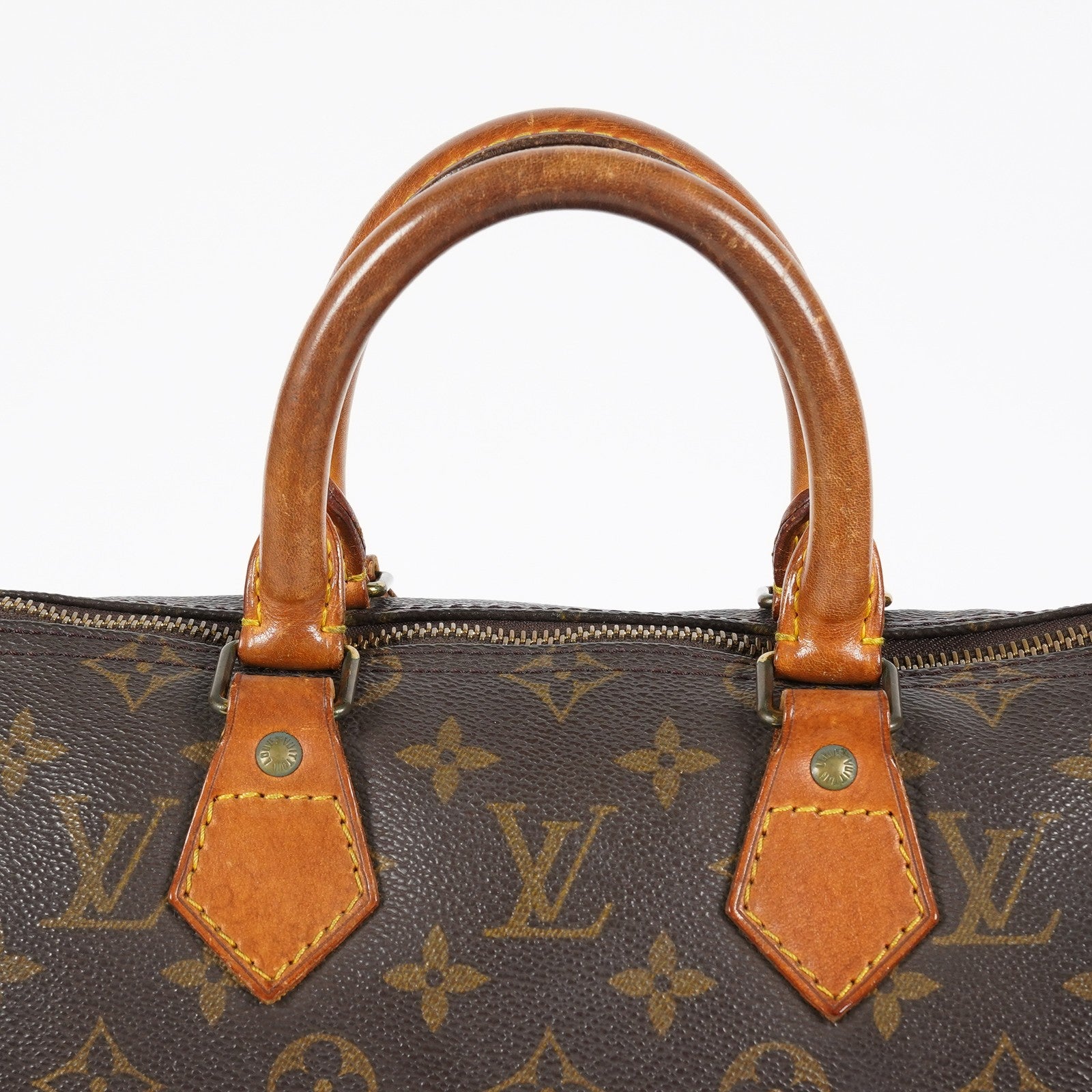 Louis Vuitton Speedy 25 M41528 Monogram Brown Boston Hand Bag Used 07E216490015