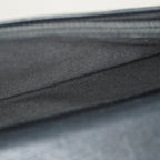 Chanel Caviar Skin Long Bifold Wallet Black Leather Used with Box 05E412310016