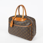 Louis Vuitton Deauville M47270 Monogram Canvas Brown Handbag Used 08E081980002