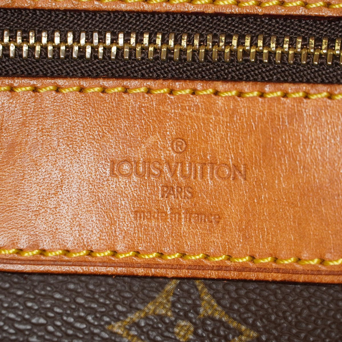Louis Vuitton Sac Shopping Monogram Tote Brown Used vintage M51108 08M392492617