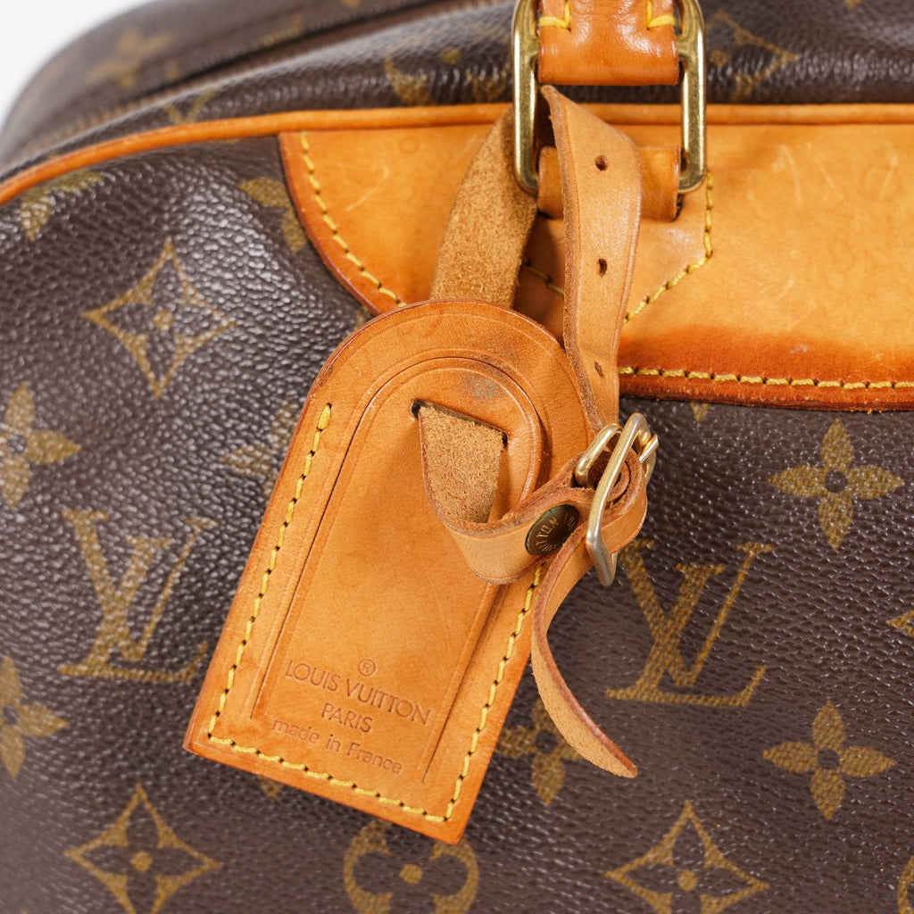 Louis Vuitton Monogram Deauville M47270 Hand Bag Brown Used 07E262750001