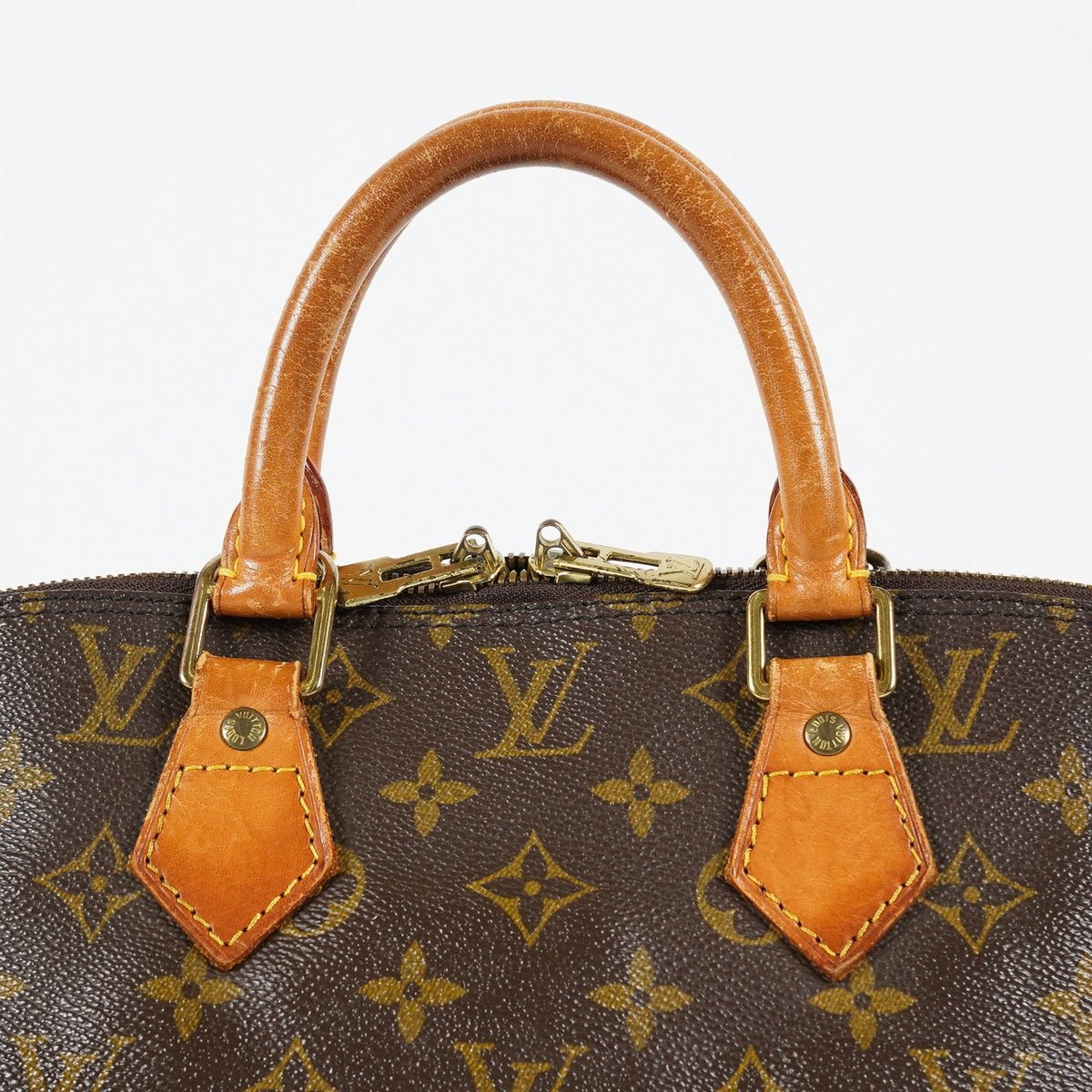 Louis Vuitton Alma PM M51130 Monogram Canvas Brown Used Handbag 09E253080006