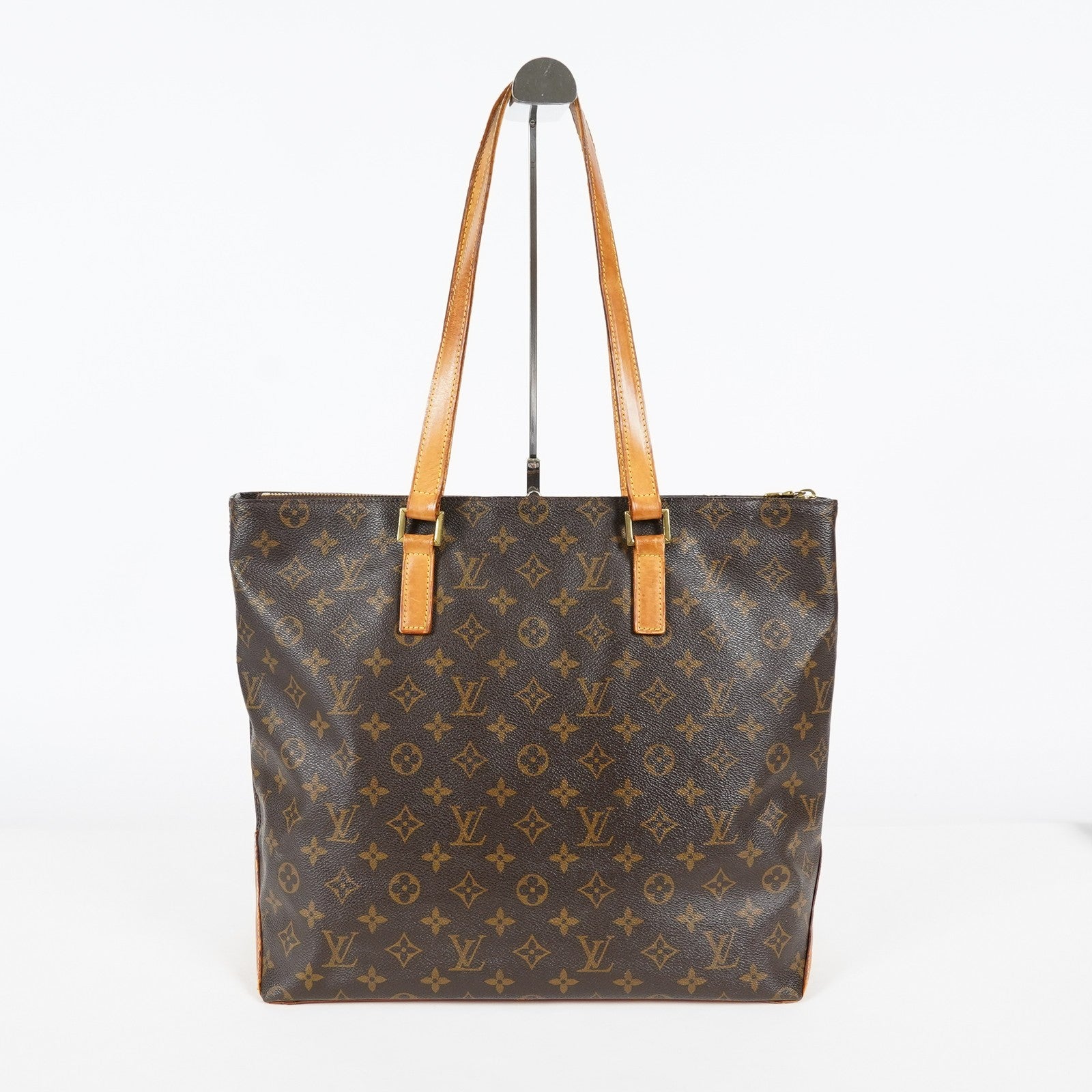 Louis Vuitton Cabas Mezzo Tote M51151 Monogram Canvas Brown Vintage 07A032860008