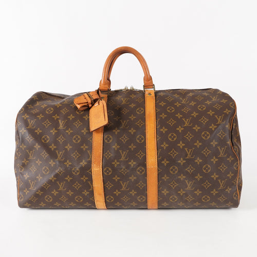 Authentic Louis Vuitton Monogram Keepall 55 M41424 Travel Bag 03E285830011