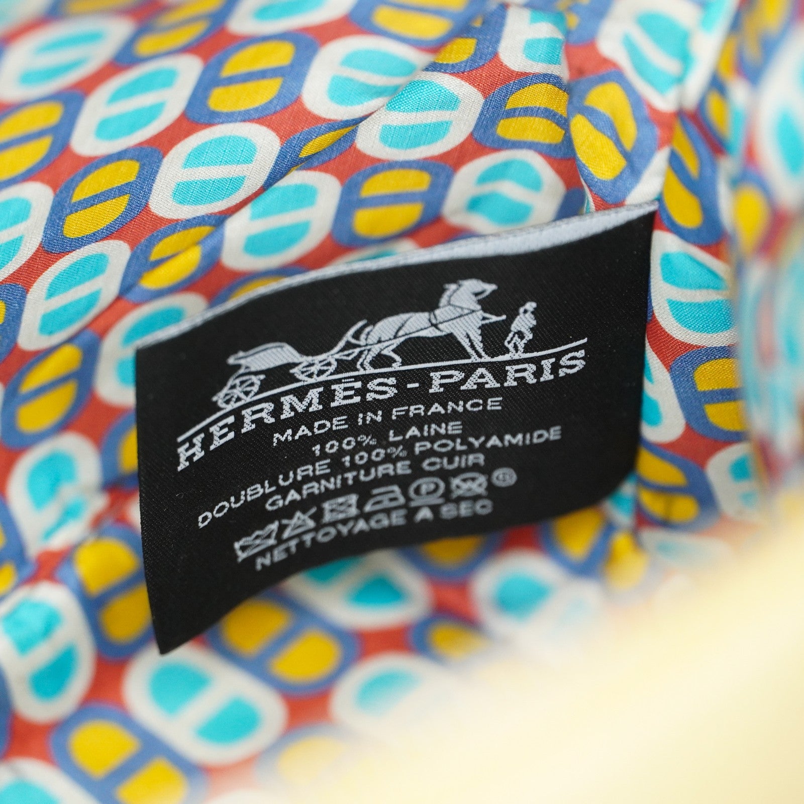 Hermes Bolide Pouch 20 Mini Yellow Cotton Canvas Cosmetic Pouch Used 07E24495009