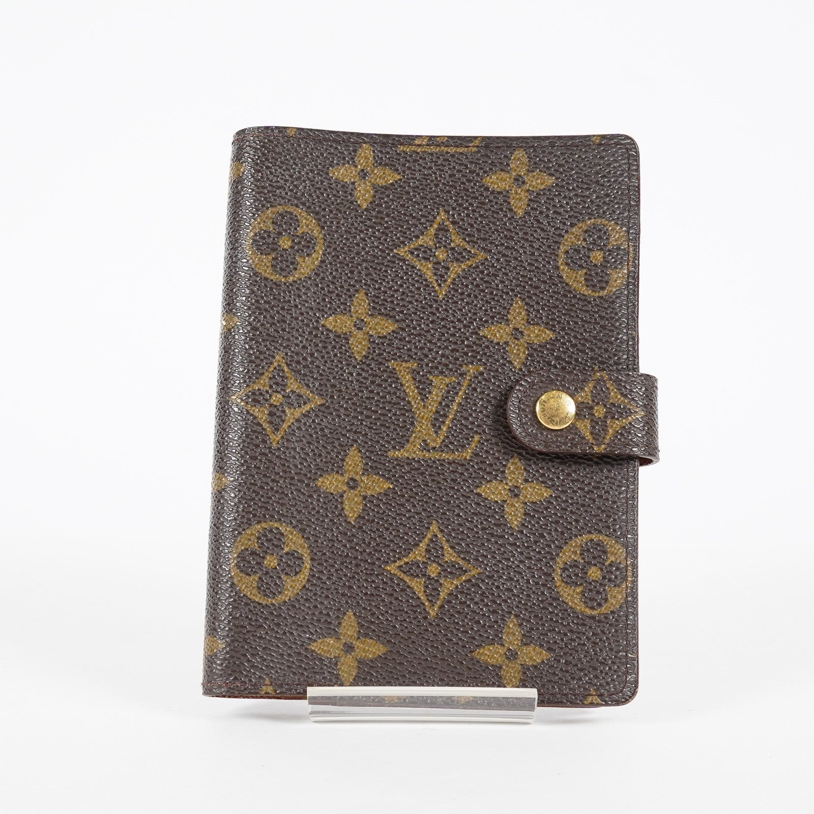 Louis Vuitton Monogram Agenda PM Notebook Cover R20005 Brown Used 08E21825007