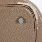 Hermes Picotin Lock MM Taurillon Clemence Leather Bag Gray Used 07E2223980025