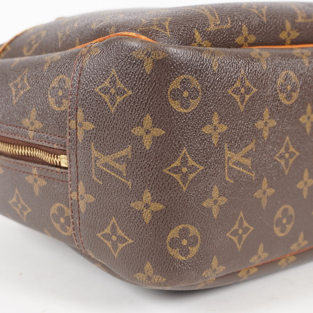 LOUIS VUITTON Deauville Handbag M47270 Monogram canvas Brown 06E022640012