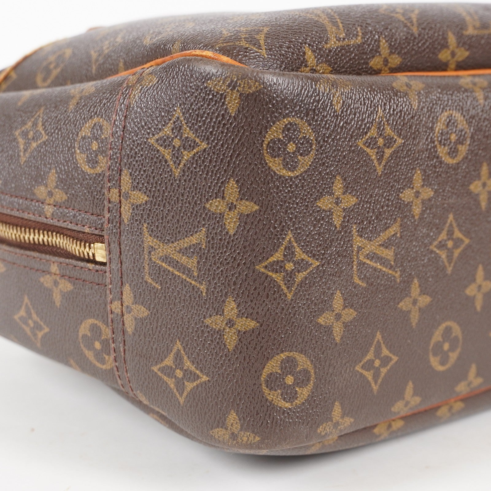 LOUIS VUITTON Deauville Handbag M47270 Monogram canvas Brown 06E022640012