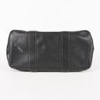 Hermes Garden Party 30 TPM Handbag Tote Leather Canvas Black 05E024290016