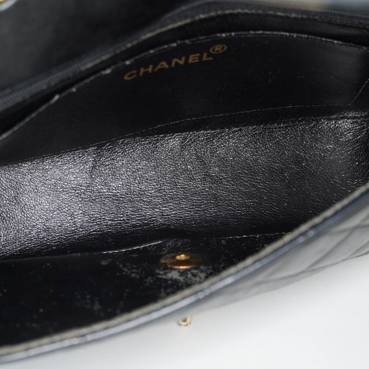 Chanel Diana 22 Flap Bag Black Lambskin Chain Shoulder Bag 09E0130470011