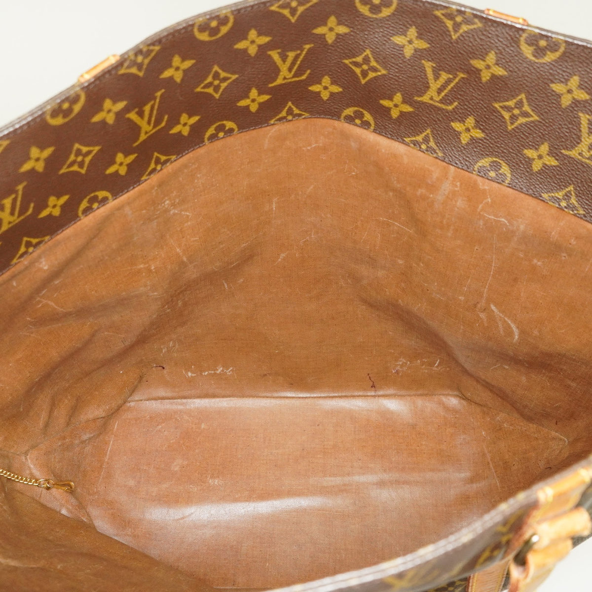 Louis Vuitton Sac Shopping Monogram Tote Brown Used vintage M51108 08M392492617
