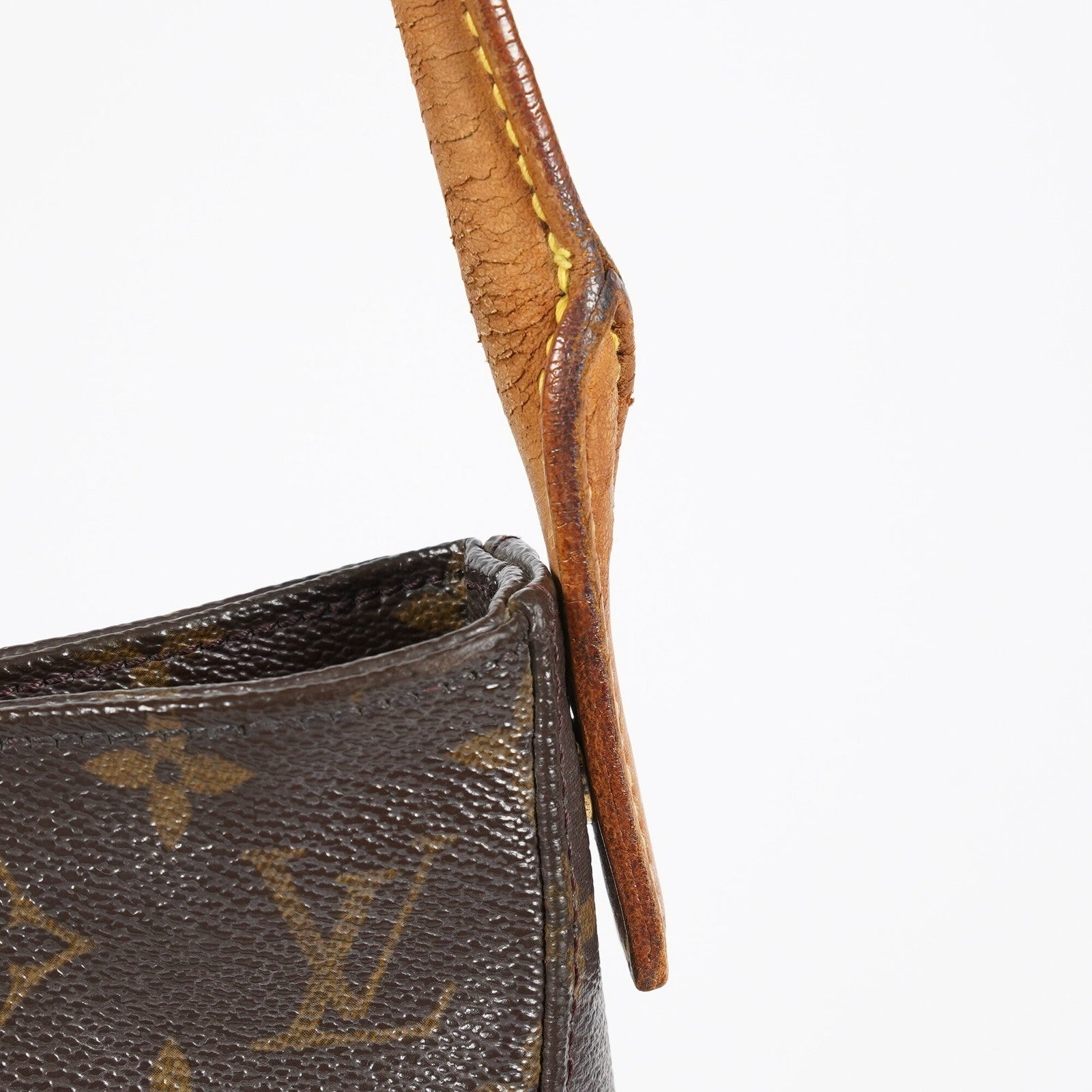 Louis Vuitton Looping GM Monogram Brown Shoulder Bag M51145 Vintage 07E382860012