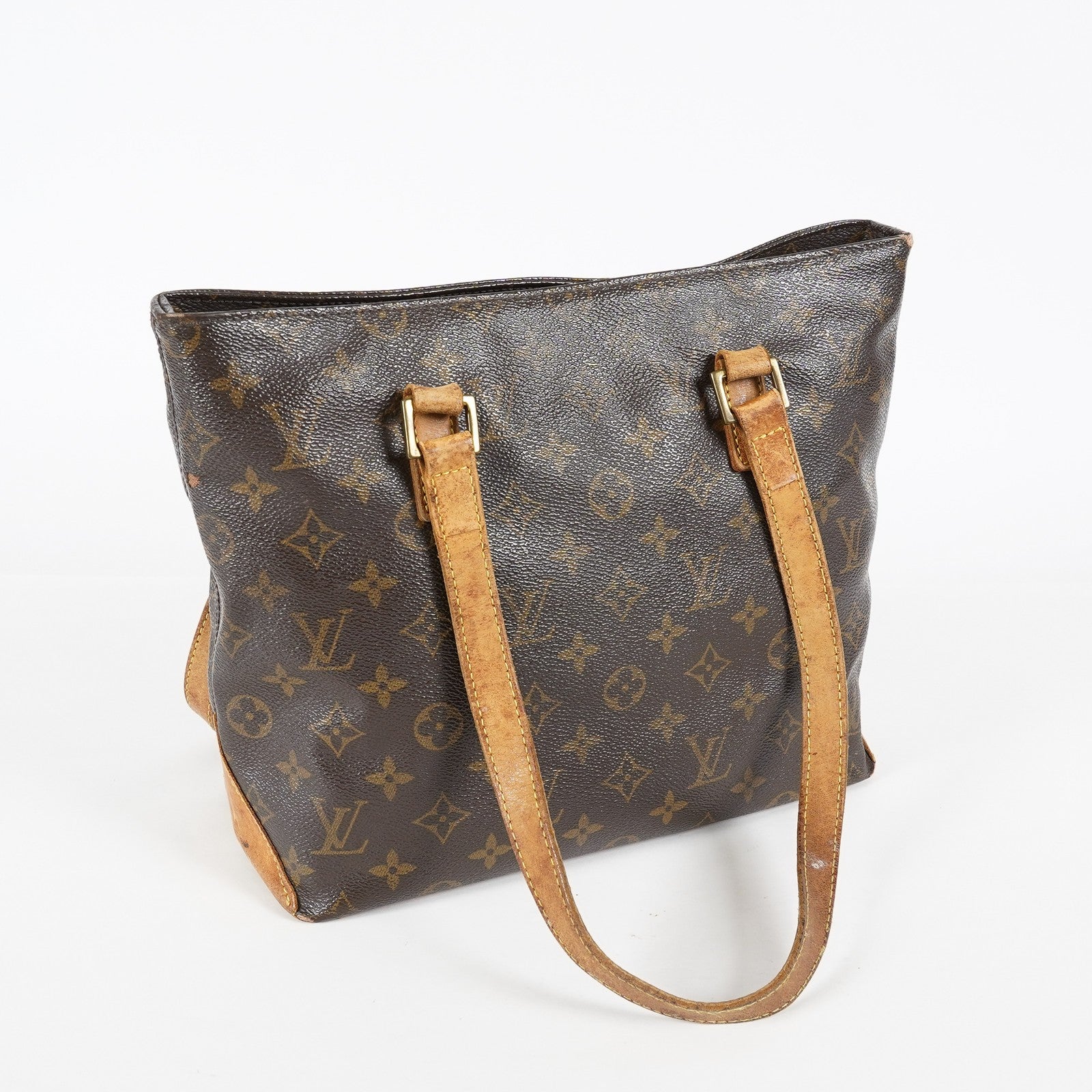 Louis Vuitton Cabas Piano Tote M51148 Monogram Canvas Brown Used 08E072310008