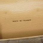 AUTHENTIC Chanel VINTAGE Beige Sevruga Compact Wallet 05E561045016